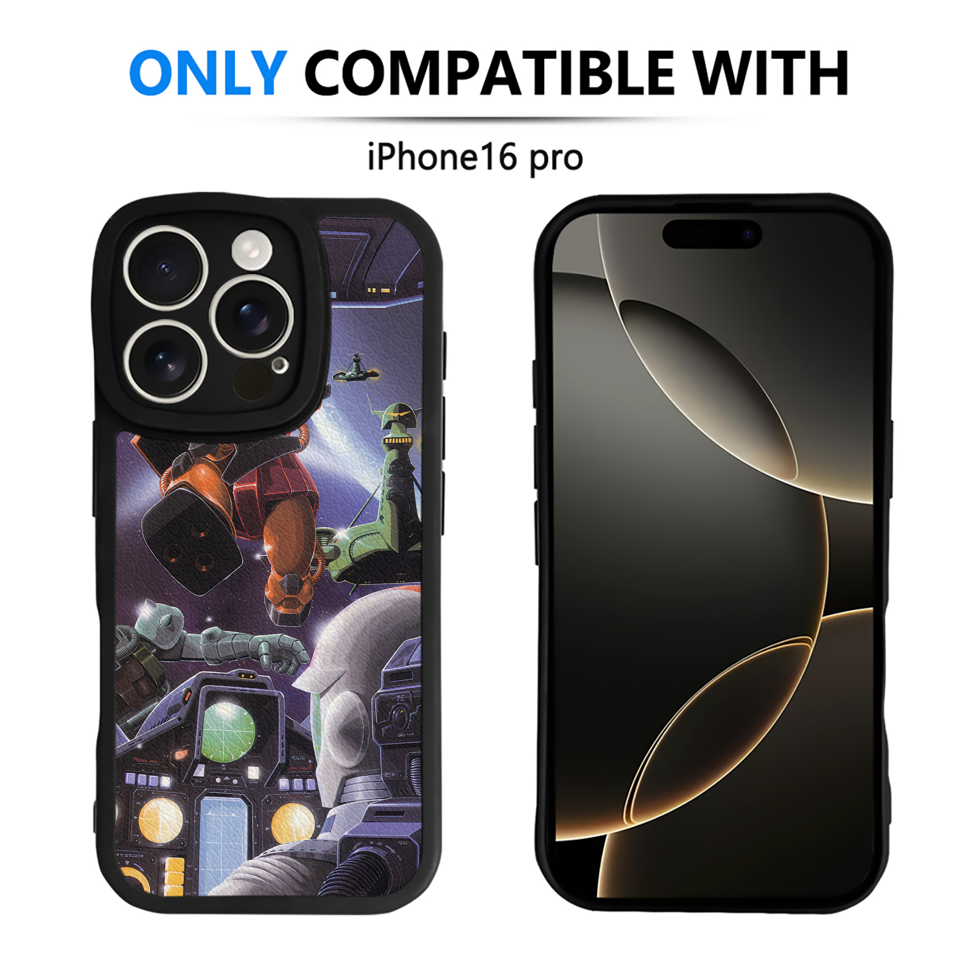 （画像用） 機動戦士ガンダム Mobile Suit Gundam 【iPhone 16シリーズ対応】シリコンスマホケース（レザー調） 材質：シリコン